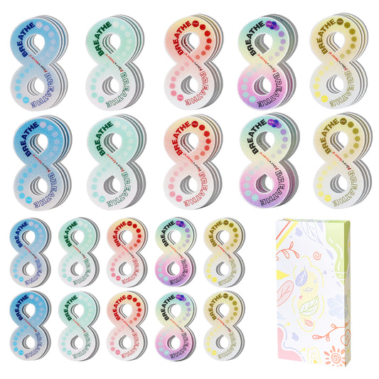 Calm Strips for Anxiety Sensory Stickers 、 Different Size & Texture Sensory Stickers for Office & Classroom (50pcs)