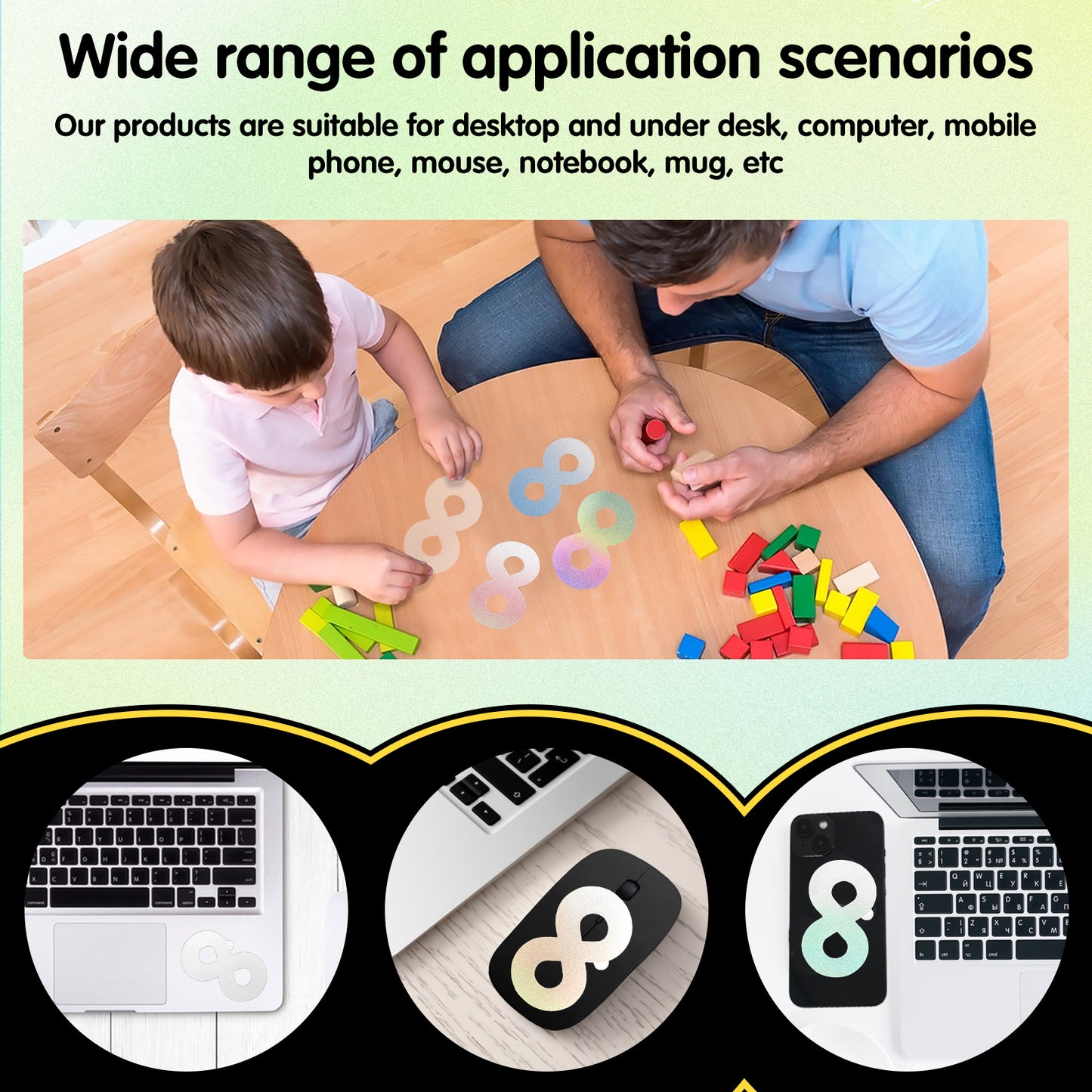 42 Pierces Calm Stickers for Anxiety Sensory Anti Stress Tactile Textured Combined with Breathing Exercise Fidget Strips Suitable and Adults